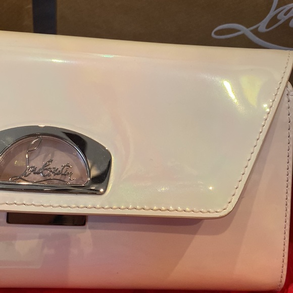 Christian Louboutin white clutch patent. - Picture 3 of 8